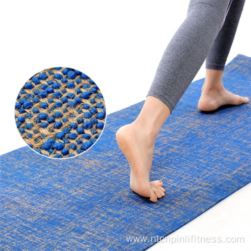 Natural Jute Cotton Large Yoga Mat